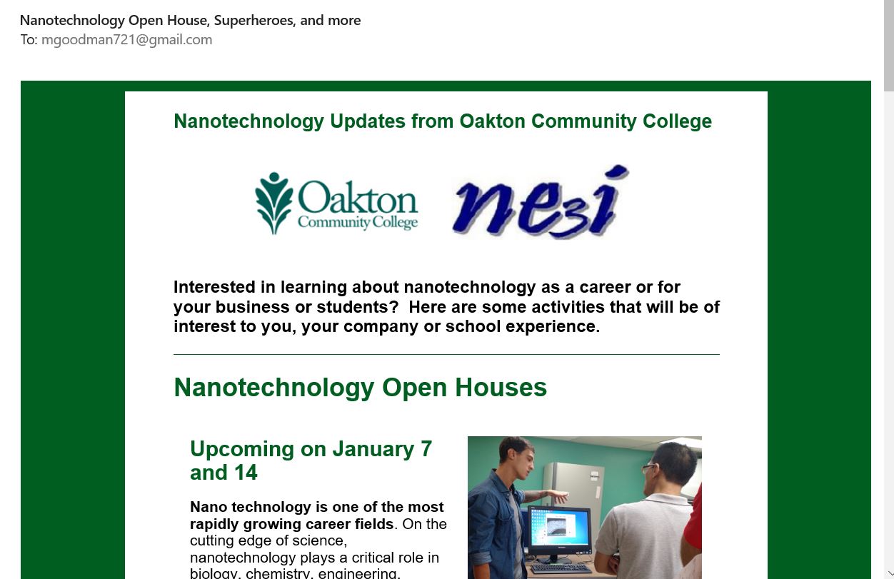 Oakton Nanotechnology Program